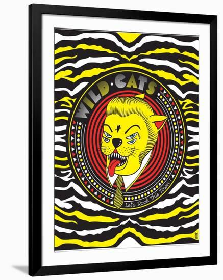 Wild Cats - Let's rock this town !-KASHINK-Framed Art Print