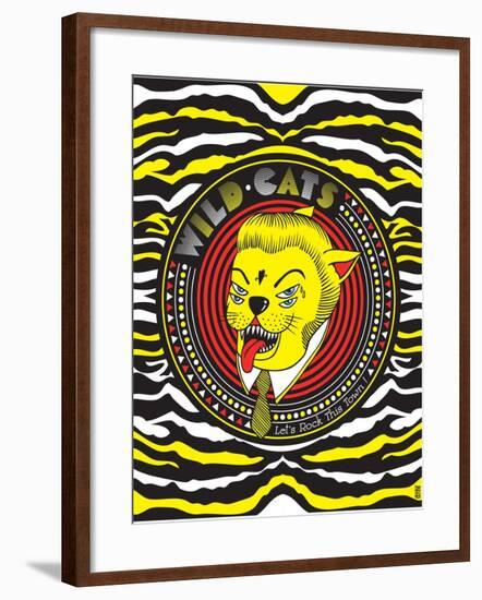 Wild Cats - Let's rock this town !-KASHINK-Framed Art Print