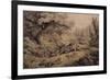 Wild Dogs Attacking a Tiger-Samuel Howitt-Framed Giclee Print