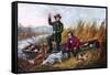 Wild Duck Shooting, 1854-Currier & Ives-Framed Stretched Canvas