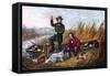 Wild Duck Shooting, 1854-Currier & Ives-Framed Stretched Canvas