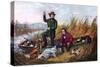 Wild Duck Shooting, 1854-Currier & Ives-Stretched Canvas