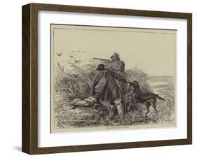 Wild Duck Shooting in Norfolk-null-Framed Giclee Print