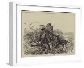 Wild Duck Shooting in Norfolk-null-Framed Giclee Print