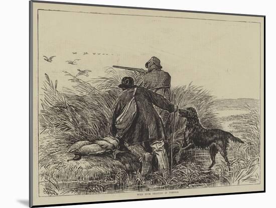 Wild Duck Shooting in Norfolk-null-Mounted Giclee Print