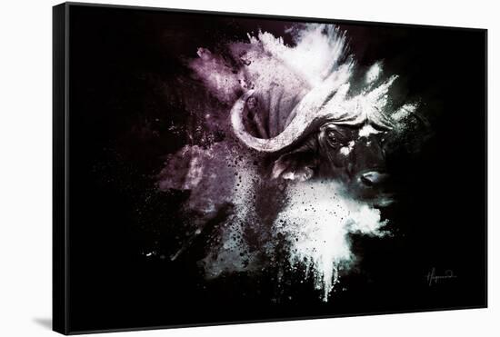Wild Explosion Collection - The Cape Buffalo-Philippe Hugonnard-Framed Stretched Canvas