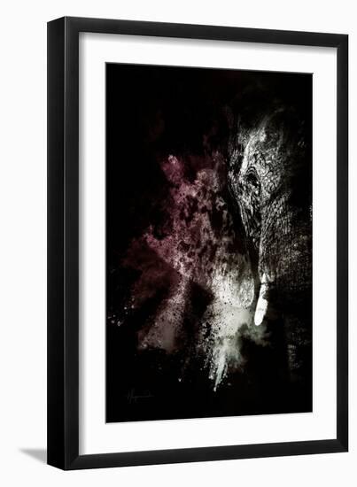 Wild Explosion Collection - The Elephant-Philippe Hugonnard-Framed Art Print