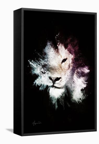Wild Explosion Collection - The Lion-Philippe Hugonnard-Framed Stretched Canvas