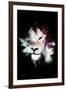 Wild Explosion Collection - The Lion-Philippe Hugonnard-Framed Art Print