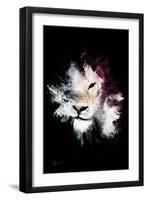 Wild Explosion Collection - The Lion-Philippe Hugonnard-Framed Art Print