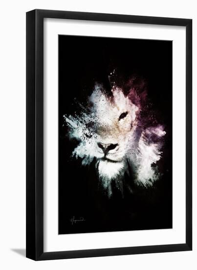 Wild Explosion Collection - The Lion-Philippe Hugonnard-Framed Art Print