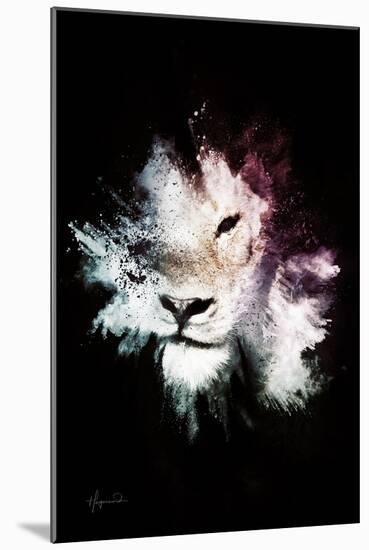 Wild Explosion Collection - The Lion-Philippe Hugonnard-Mounted Art Print