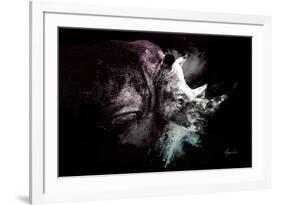 Wild Explosion Collection - The Rhino-Philippe Hugonnard-Framed Art Print