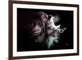 Wild Explosion Collection - The Rhino-Philippe Hugonnard-Framed Art Print