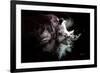 Wild Explosion Collection - The Rhino-Philippe Hugonnard-Framed Art Print