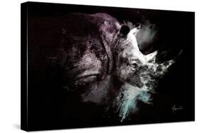 Wild Explosion Collection - The Rhino-Philippe Hugonnard-Stretched Canvas