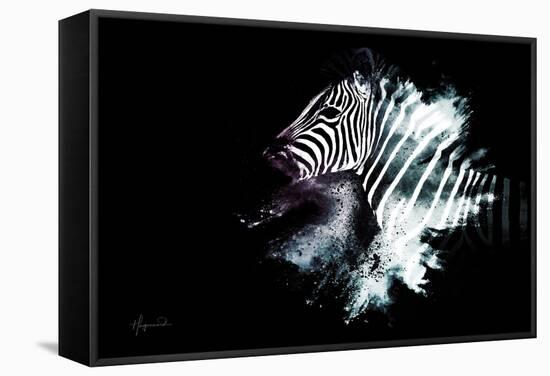 Wild Explosion Collection - The Zebra-Philippe Hugonnard-Framed Stretched Canvas