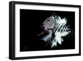 Wild Explosion Collection - The Zebra-Philippe Hugonnard-Framed Art Print