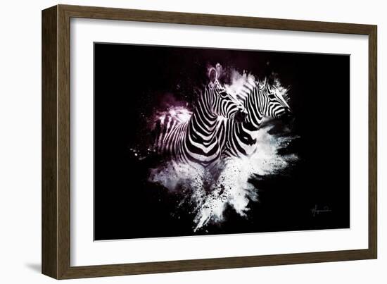 Wild Explosion Collection - The Zebras-Philippe Hugonnard-Framed Premium Giclee Print