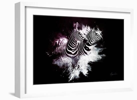 Wild Explosion Collection - The Zebras-Philippe Hugonnard-Framed Premium Giclee Print