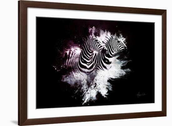 Wild Explosion Collection - The Zebras-Philippe Hugonnard-Framed Art Print