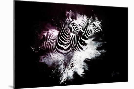 Wild Explosion Collection - The Zebras-Philippe Hugonnard-Mounted Art Print