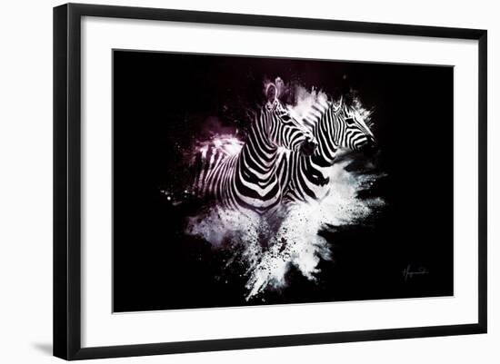 Wild Explosion Collection - The Zebras-Philippe Hugonnard-Framed Art Print