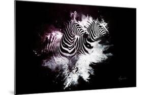 Wild Explosion Collection - The Zebras-Philippe Hugonnard-Mounted Art Print