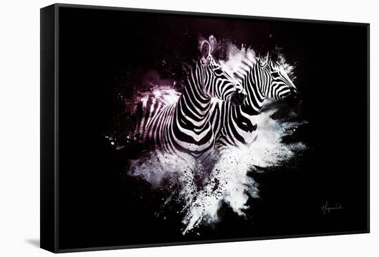 Wild Explosion Collection - The Zebras-Philippe Hugonnard-Framed Stretched Canvas