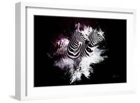 Wild Explosion Collection - The Zebras-Philippe Hugonnard-Framed Art Print