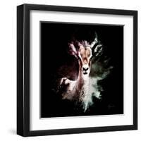 Wild Explosion Square Collection - The Antelope-Philippe Hugonnard-Framed Art Print