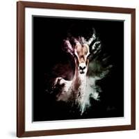 Wild Explosion Square Collection - The Antelope-Philippe Hugonnard-Framed Art Print