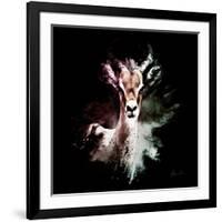 Wild Explosion Square Collection - The Antelope-Philippe Hugonnard-Framed Art Print