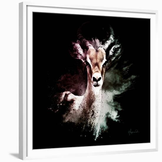 Wild Explosion Square Collection - The Antelope-Philippe Hugonnard-Framed Premium Giclee Print