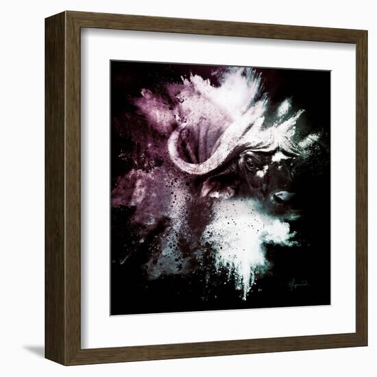 Wild Explosion Square Collection - The Cape Buffalo-Philippe Hugonnard-Framed Art Print