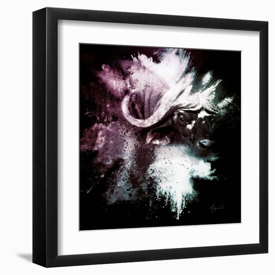 Wild Explosion Square Collection - The Cape Buffalo-Philippe Hugonnard-Framed Art Print