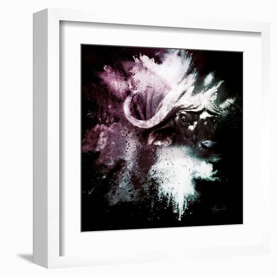 Wild Explosion Square Collection - The Cape Buffalo-Philippe Hugonnard-Framed Art Print