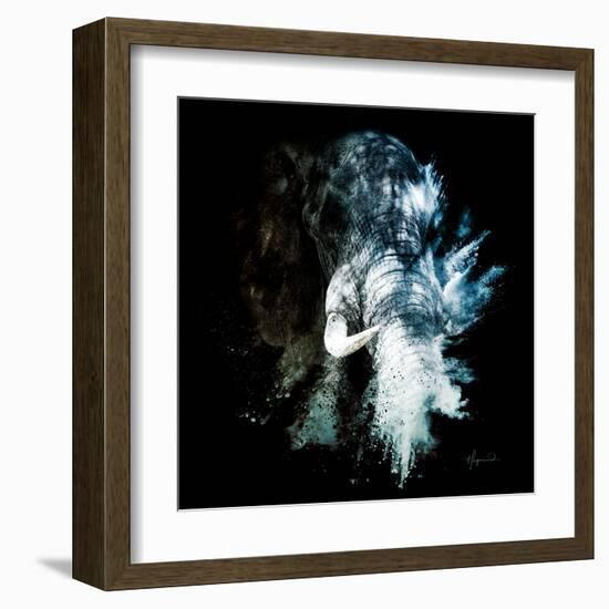 Wild Explosion Square Collection - The Elephant II-Philippe Hugonnard-Framed Art Print