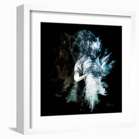 Wild Explosion Square Collection - The Elephant II-Philippe Hugonnard-Framed Art Print