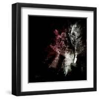 Wild Explosion Square Collection - The Elephant-Philippe Hugonnard-Framed Art Print