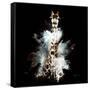 Wild Explosion Square Collection - The Giraffe-Philippe Hugonnard-Framed Stretched Canvas