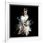 Wild Explosion Square Collection - The Giraffe-Philippe Hugonnard-Framed Art Print