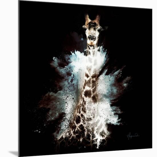 Wild Explosion Square Collection - The Giraffe-Philippe Hugonnard-Mounted Art Print