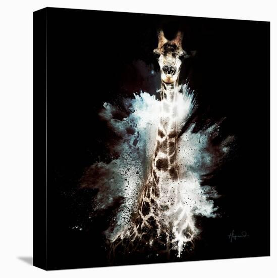 Wild Explosion Square Collection - The Giraffe-Philippe Hugonnard-Stretched Canvas