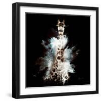 Wild Explosion Square Collection - The Giraffe-Philippe Hugonnard-Framed Art Print