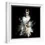 Wild Explosion Square Collection - The Giraffe-Philippe Hugonnard-Framed Art Print