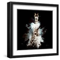 Wild Explosion Square Collection - The Giraffe-Philippe Hugonnard-Framed Art Print