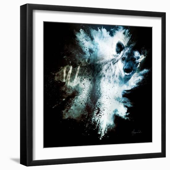 Wild Explosion Square Collection - The Hyena-Philippe Hugonnard-Framed Art Print