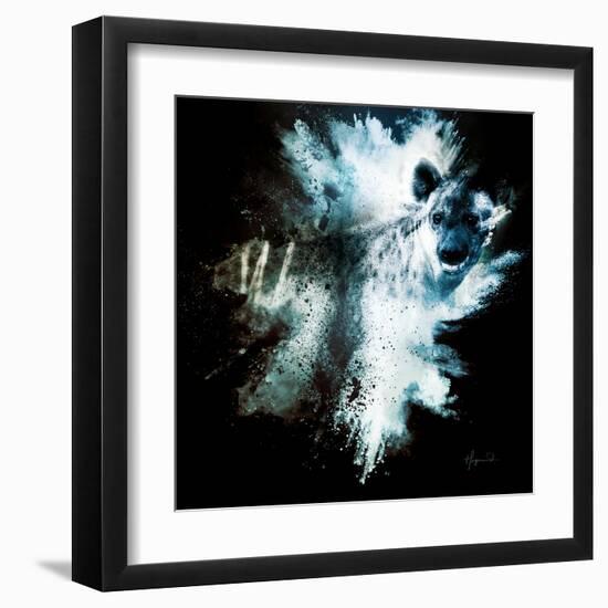 Wild Explosion Square Collection - The Hyena-Philippe Hugonnard-Framed Art Print