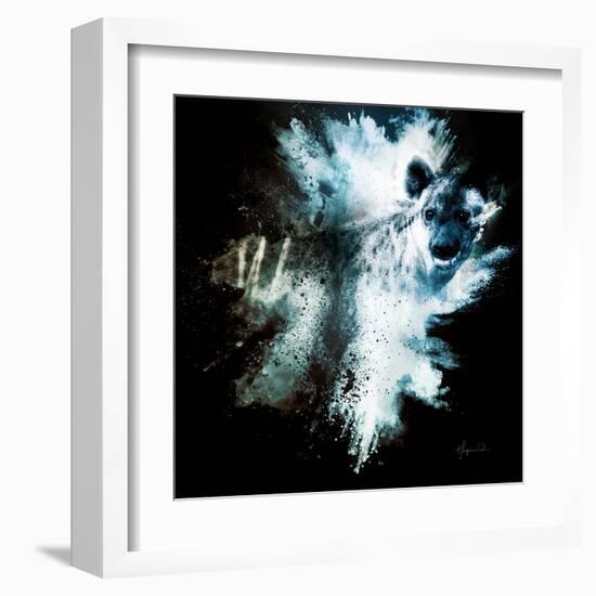 Wild Explosion Square Collection - The Hyena-Philippe Hugonnard-Framed Art Print